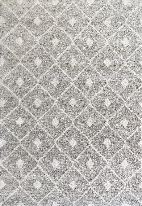 Dynamic Rugs Mehari 23275 Power Loomed Contemporary Grey/Ivory Rug - Rectangular