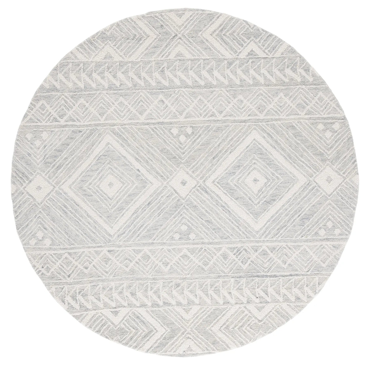 Safavieh Metro 6'-0" x 6'-0" Rug in Grey / Ivory