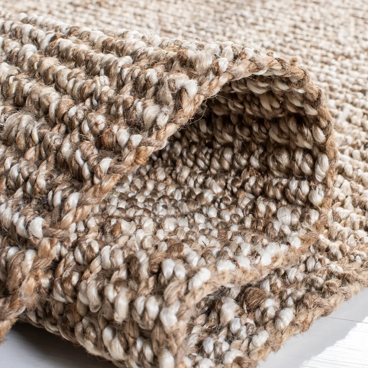 Safavieh Natural Fiber 4'-0" x 6'-0" Rug in Grey / Beige