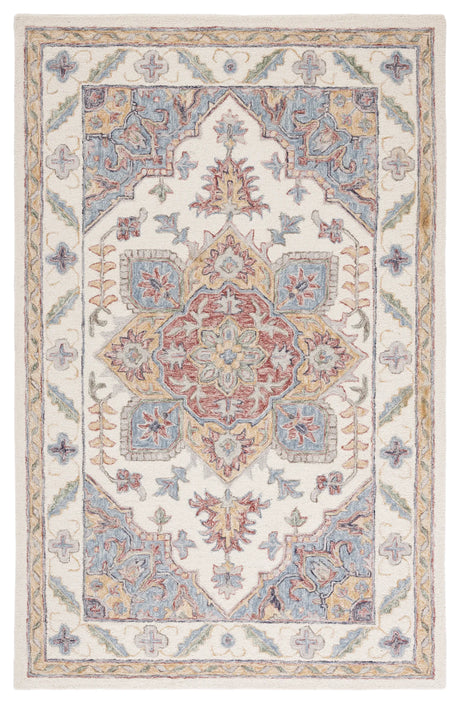 Safavieh Metro 4'-0" x 6'-0" Rug in Ivory / Rust