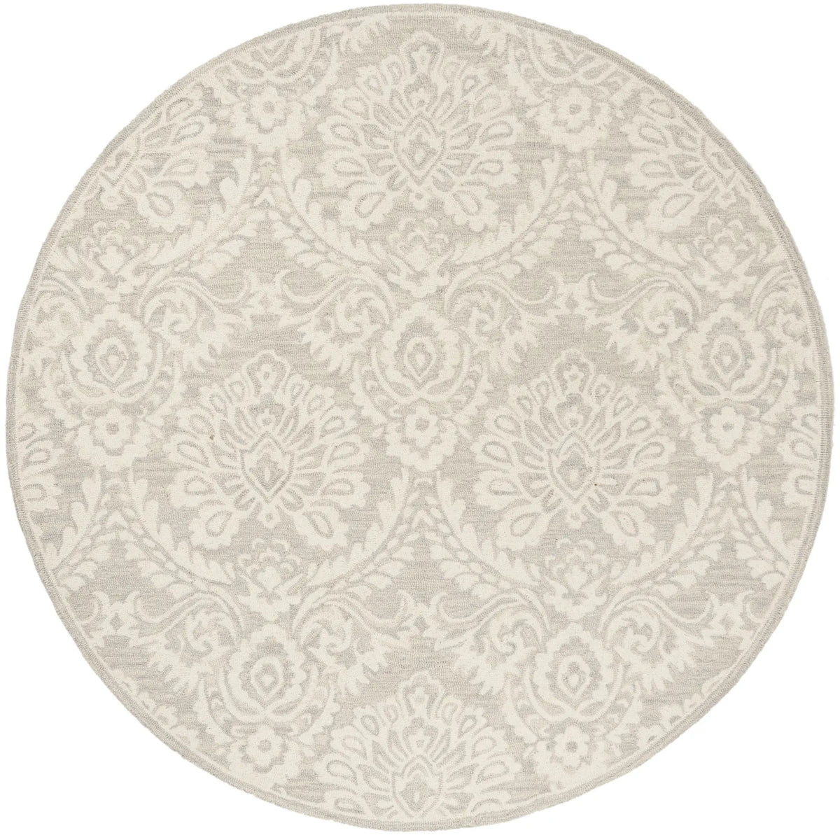 Safavieh Blossom 6'-0" x 6'-0" Rug in Silver / Ivory