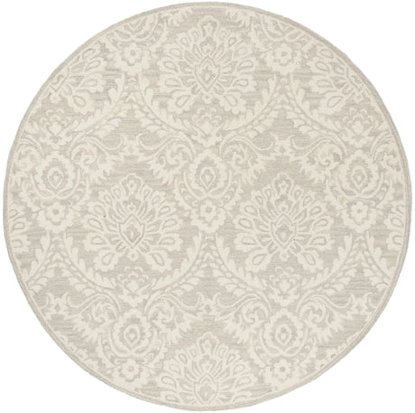 Safavieh Blossom 6'-0" x 6'-0" Rug in Silver / Ivory
