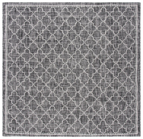 Safavieh Courtyard 6'-7" x 6'-7" Rug in Black / Grey