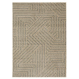 Oriental Weavers Sphinx ECHO ECH01 Beige Geometric Rugs - main flat