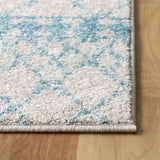 Safavieh Tulum 4'-0" x 6'-0" Rug in Ivory / Turquoise