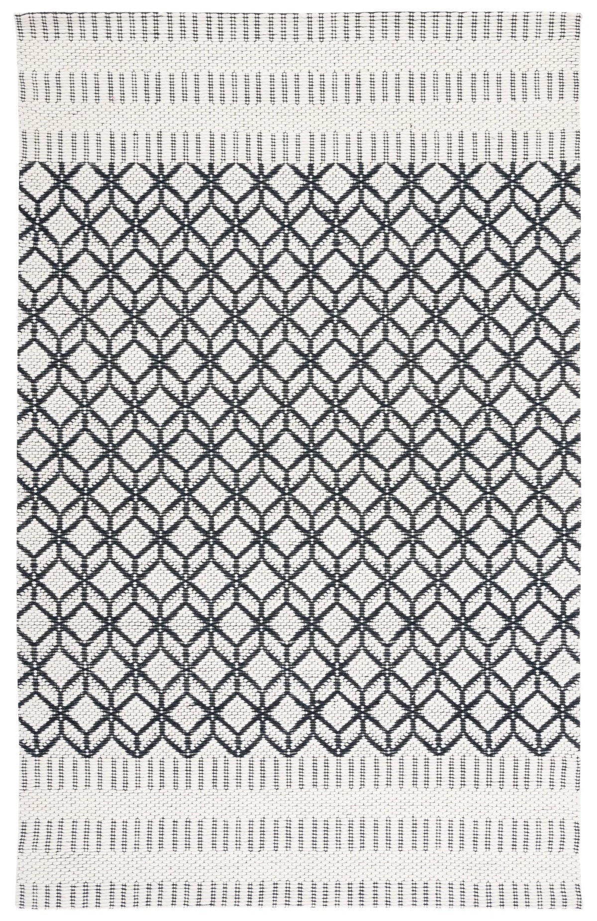 Safavieh Vermont 4'-0" x 6'-0" Rug in Ivory / Black