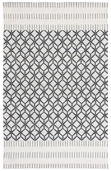 Safavieh Vermont 4'-0" x 6'-0" Rug in Ivory / Black