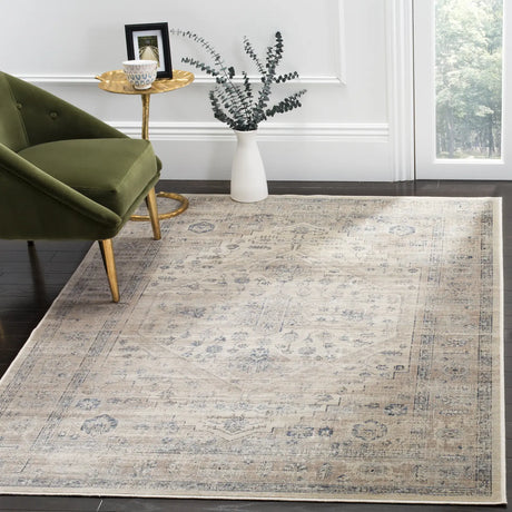 Safavieh Vintage 4'-0" x 5'-7" Rug in Stone / Blue