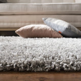 Safavieh Pro Lux Shag 400 4'-0" x 6'-0" Rug in Grey / Cream