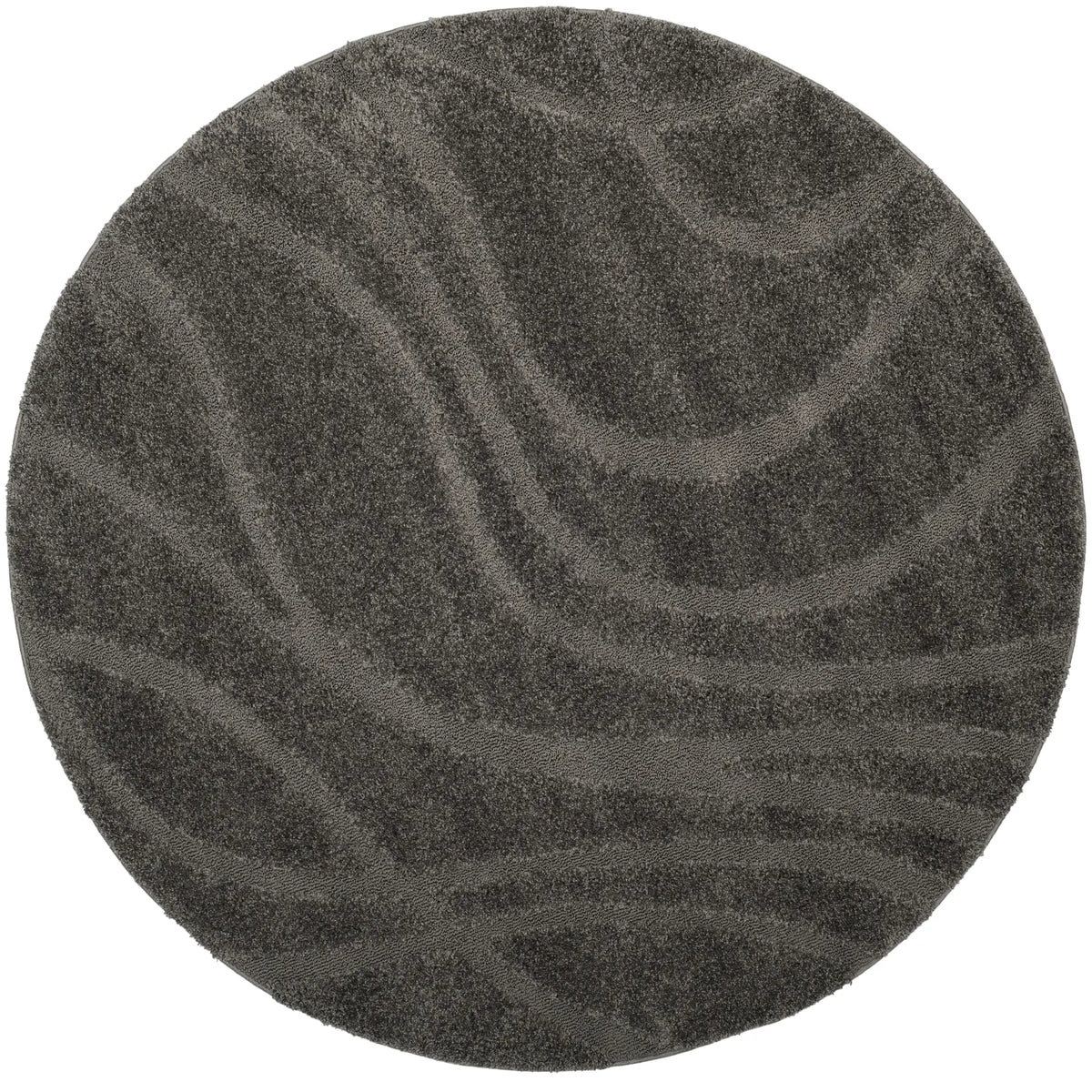 Safavieh Florida Shag 5'-0" x 5'-0" Rug in Grey / Grey