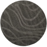 Safavieh Florida Shag 5'-0" x 5'-0" Rug in Grey / Grey