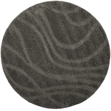 Safavieh Florida Shag 5'-0" x 5'-0" Rug in Grey / Grey