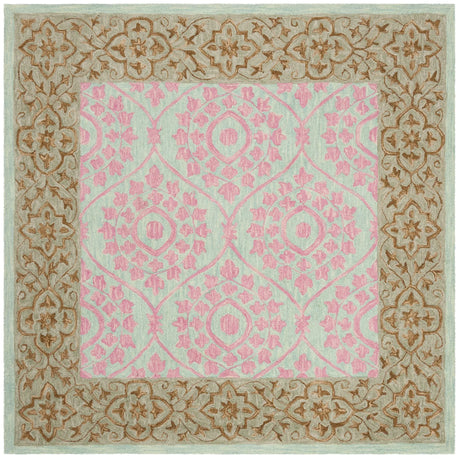 Safavieh Suzani 5'-0" x 5'-0" Rug in Taupe / Pink