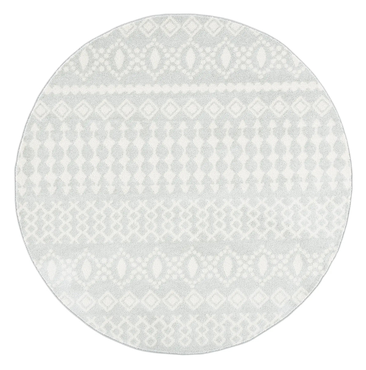 Safavieh Tulum 6'-7" x 6'-7" Rug in Light Grey / Ivory