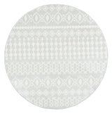 Safavieh Tulum 6'-7" x 6'-7" Rug in Light Grey / Ivory
