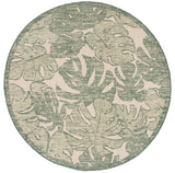Safavieh Courtyard 6'-7" x 6'-7" Rug in Beige / Green