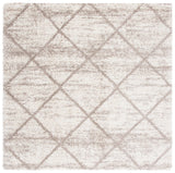 Safavieh Hudson Shag 7'-0" x 7'-0" Rug in Multi Ivory / Beige