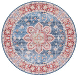 Safavieh Tucson 5'-0" x 5'-0" Rug in Blue / Rust