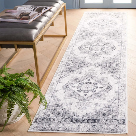 Safavieh Layla 2'-2" x 9'-0" Rug in Ivory Grey / Charcoal