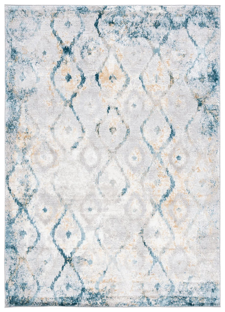 Safavieh Meadow 500 4'-0" x 6'-0" Rug in Grey / Blue Gold