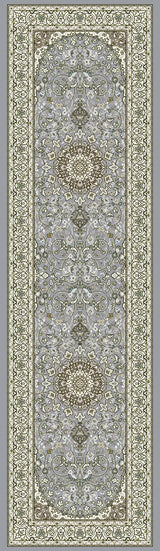 Dynamic Rugs Ancient Garden 57119 Steel Blue / Cream Rugs - Runner
