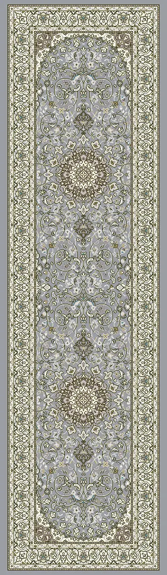 Dynamic Rugs Ancient Garden 57119 Steel Blue / Cream Rugs - Runner