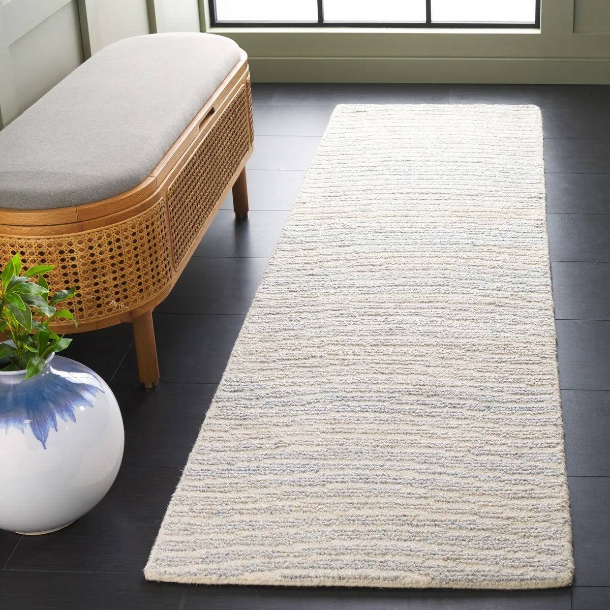 Safavieh Renewal 2'-3" x 8'-0" Rug in Light Blue / Ivory
