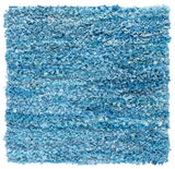Safavieh Rio Shag 6'-0" x 6'-0" Rug in Sky