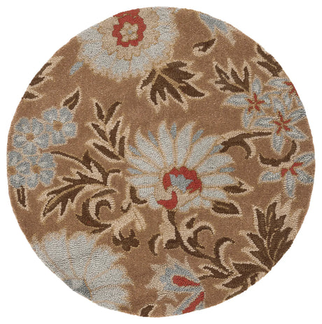 Safavieh Blossom 4'-0" x 4'-0" Rug in Beige / Multi