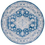 Safavieh Brentwood 6'-7" x 6'-7" Rug in Navy / Grey