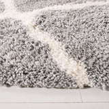 Safavieh Fontana Shag  800 5'-3" x 5'-3" Rug in Grey / Cream