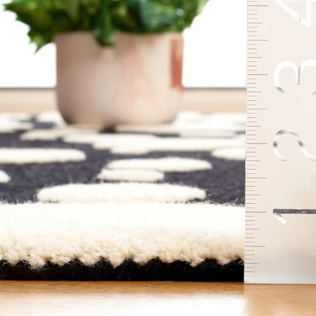 Safavieh Cambridge 4'-0" x 6'-0" Rug in Black / Ivory