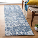 Safavieh Micro-Loop 2'-3" x 7'-0" Rug in Blue / Ivory