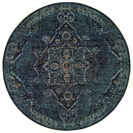 Oriental Weavers Sphinx Andorra 7135F Blue/Blue Rugs - main flat