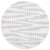 Safavieh Manhattan 6'-0" x 6'-0" Rug in Grey / Ivory