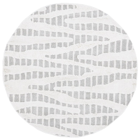 Safavieh Manhattan 6'-0" x 6'-0" Rug in Grey / Ivory