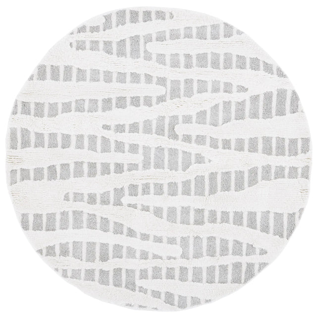 Safavieh Manhattan 6'-0" x 6'-0" Rug in Grey / Ivory