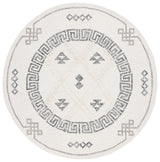 Safavieh Casablanca 6'-0" x 6'-0" Rug in Ivory / Black