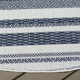 Safavieh Beach House 6'-7" x 6'-7" Rug in Brown / Ivory