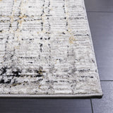 Safavieh Meadow 500 4'-0" x 6'-0" Rug in Light Grey / Black