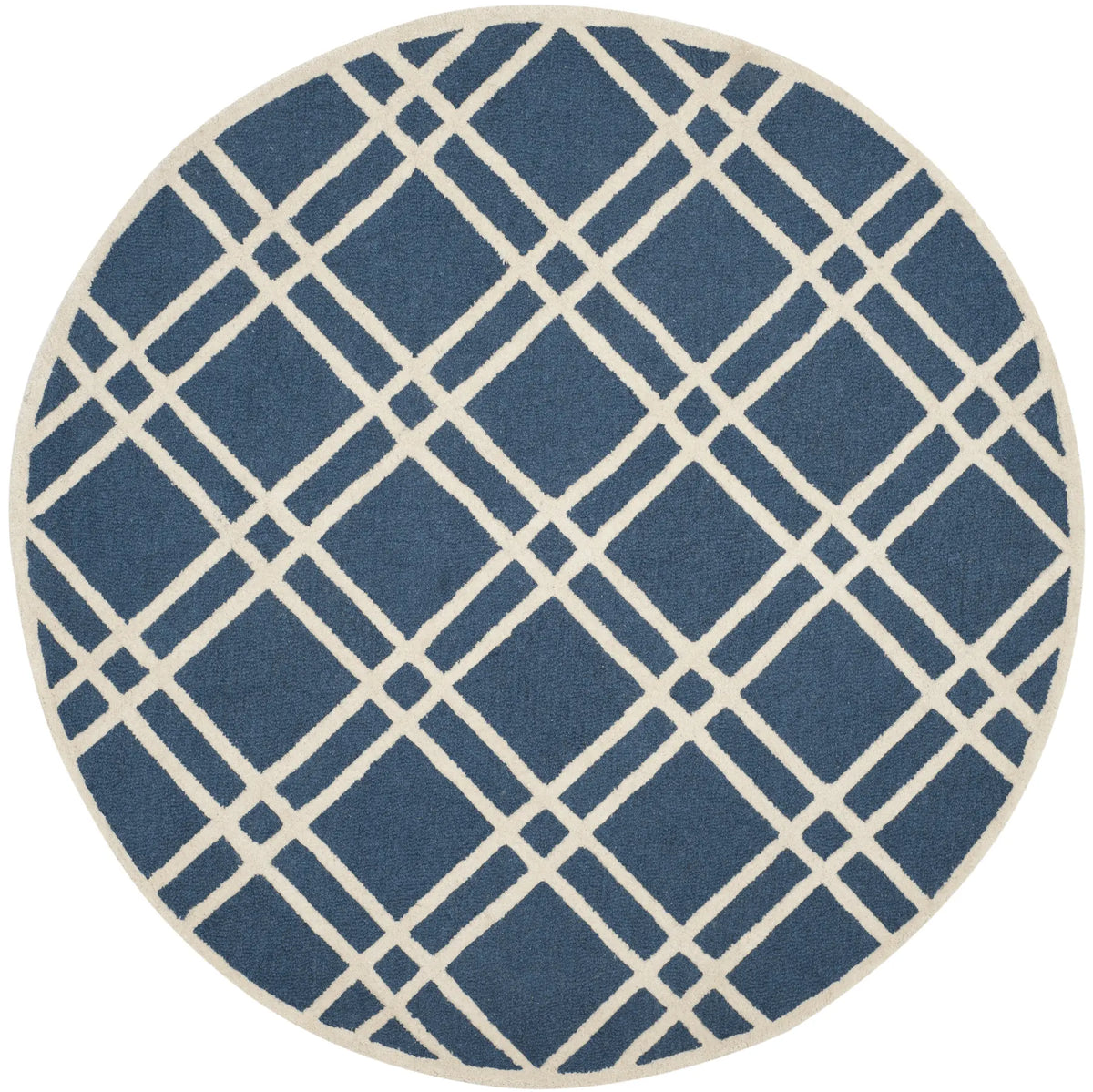 Safavieh Cambridge 6'-0" x 6'-0" Rug in Navy Blue / Ivory