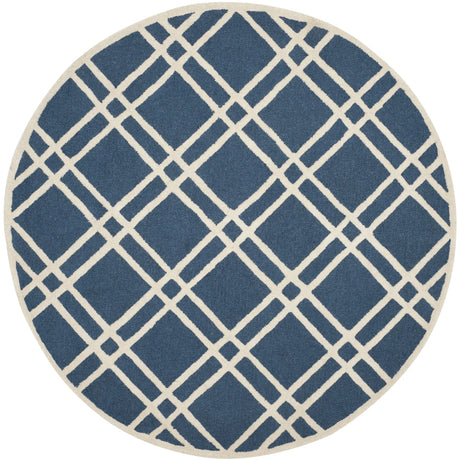 Safavieh Cambridge 6'-0" x 6'-0" Rug in Navy Blue / Ivory