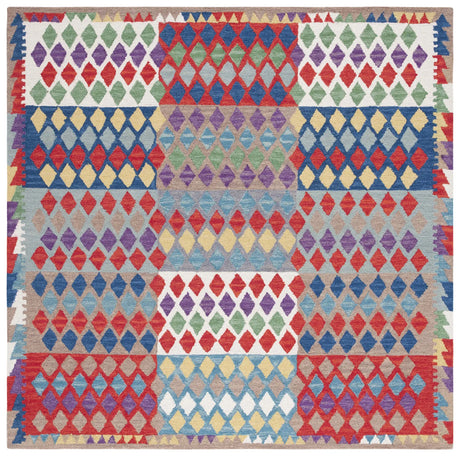 Safavieh Aspen 7'-0" x 7'-0" Rug in Red / Blue