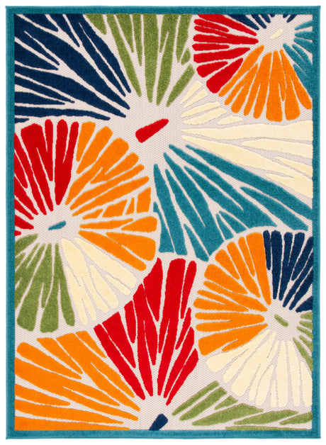 Safavieh Cabana 4'-5" x 6'-5" Rug in Ivory / Blue