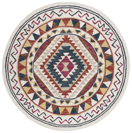 Safavieh Aspen 7'-0" x 7'-0" Rug in Rust / Ivory