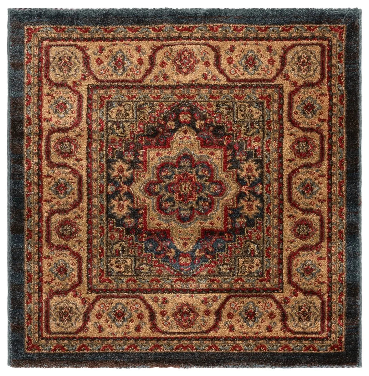 Safavieh Mahal 3'-0" x 3'-0" Rug in Navy / Natural