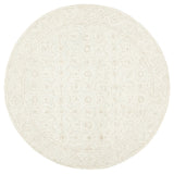 Safavieh Micro-Loop 5'-0" x 5'-0" Rug in Ivory / Light Green