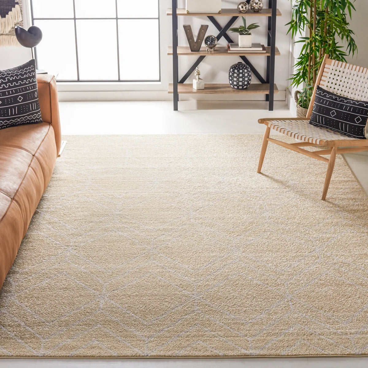 Safavieh Adirondack 8'-0" x 10'-0" Rug in Gold / Light Grey