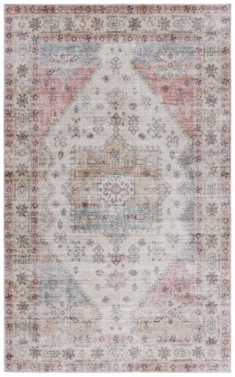 Safavieh Arizona 4'-0" x 6'-0" Rug in Olive / Red
