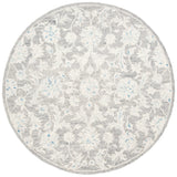 Safavieh Micro-Loop 5'-0" x 5'-0" Rug in Grey / Ivory